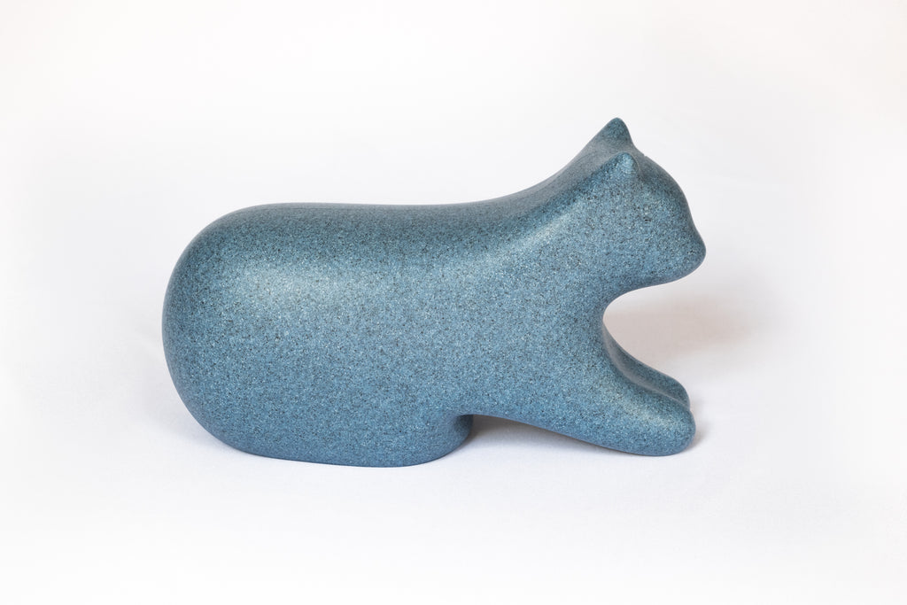 Ty Shee Zen - Repose-pieds chat - Tabouret physiologique - Bleu granite